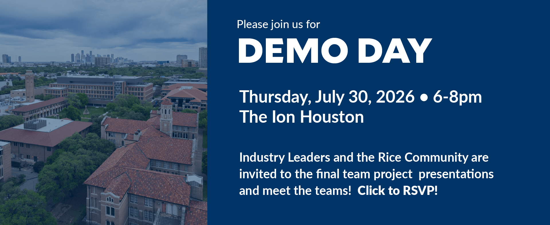 Please Join Us for Demo Day
